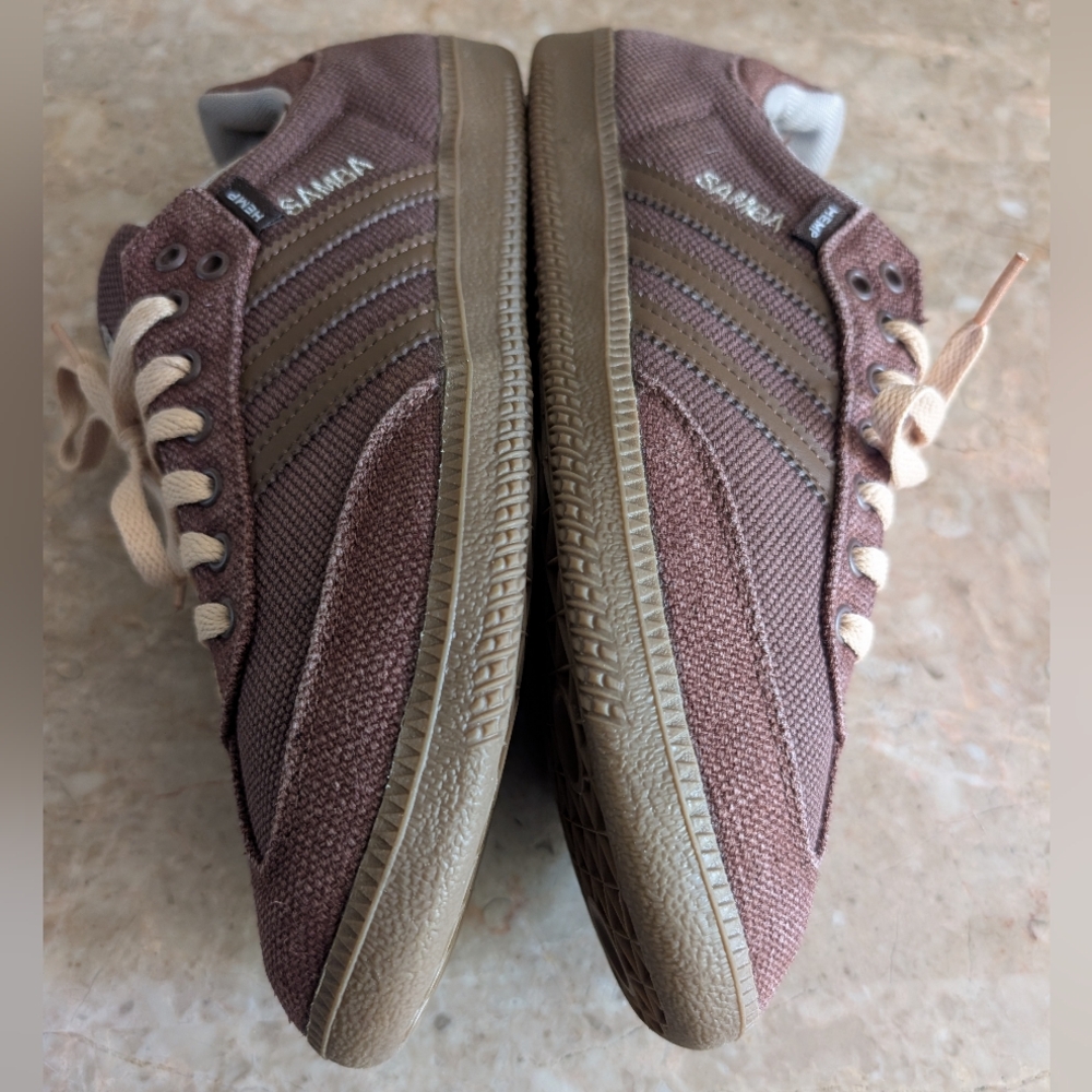 Adidas Hemp Samba Rare Chocolate Brown (2013) #G99555 Men's Size 10.5 No Box - Picture 12 of 14